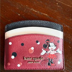 Kate Spade Minnie Mouse Red Card Holder